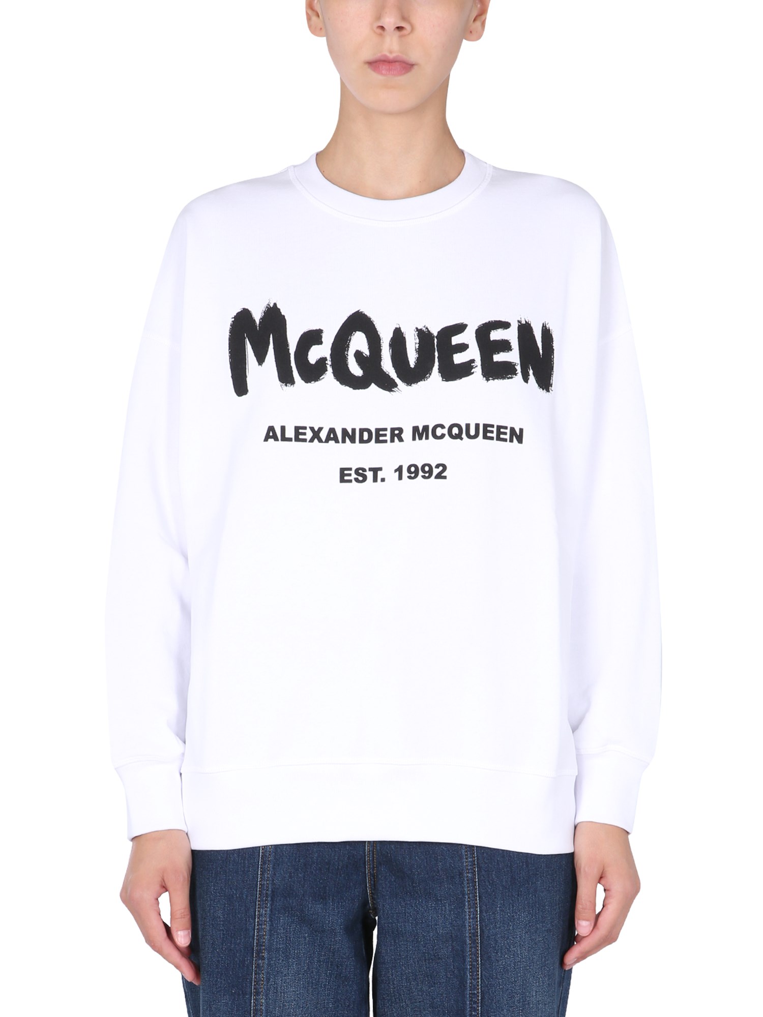 alexander mcqueen crew neck sweatshirt