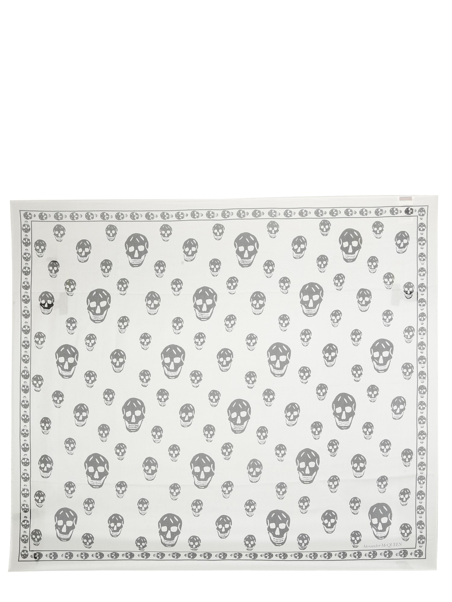alexander mcqueen classic skull scarf