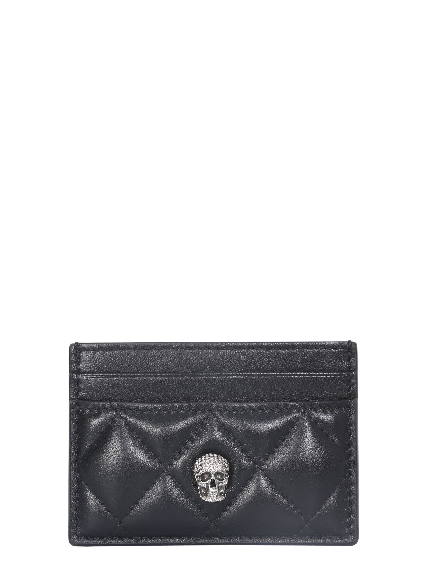 alexander mcqueen skull card holder