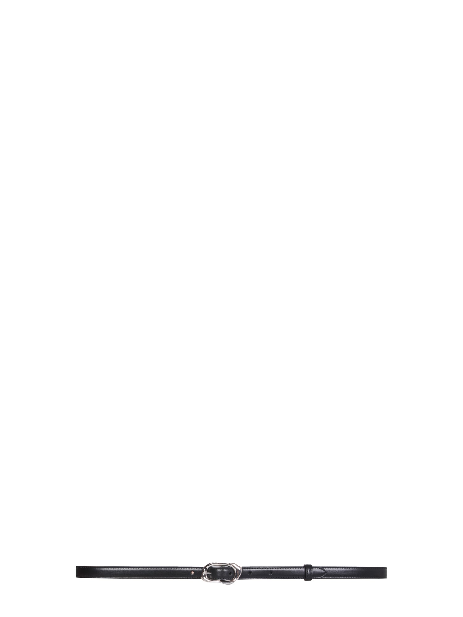 alexander mcqueen fused metal effect thin belt