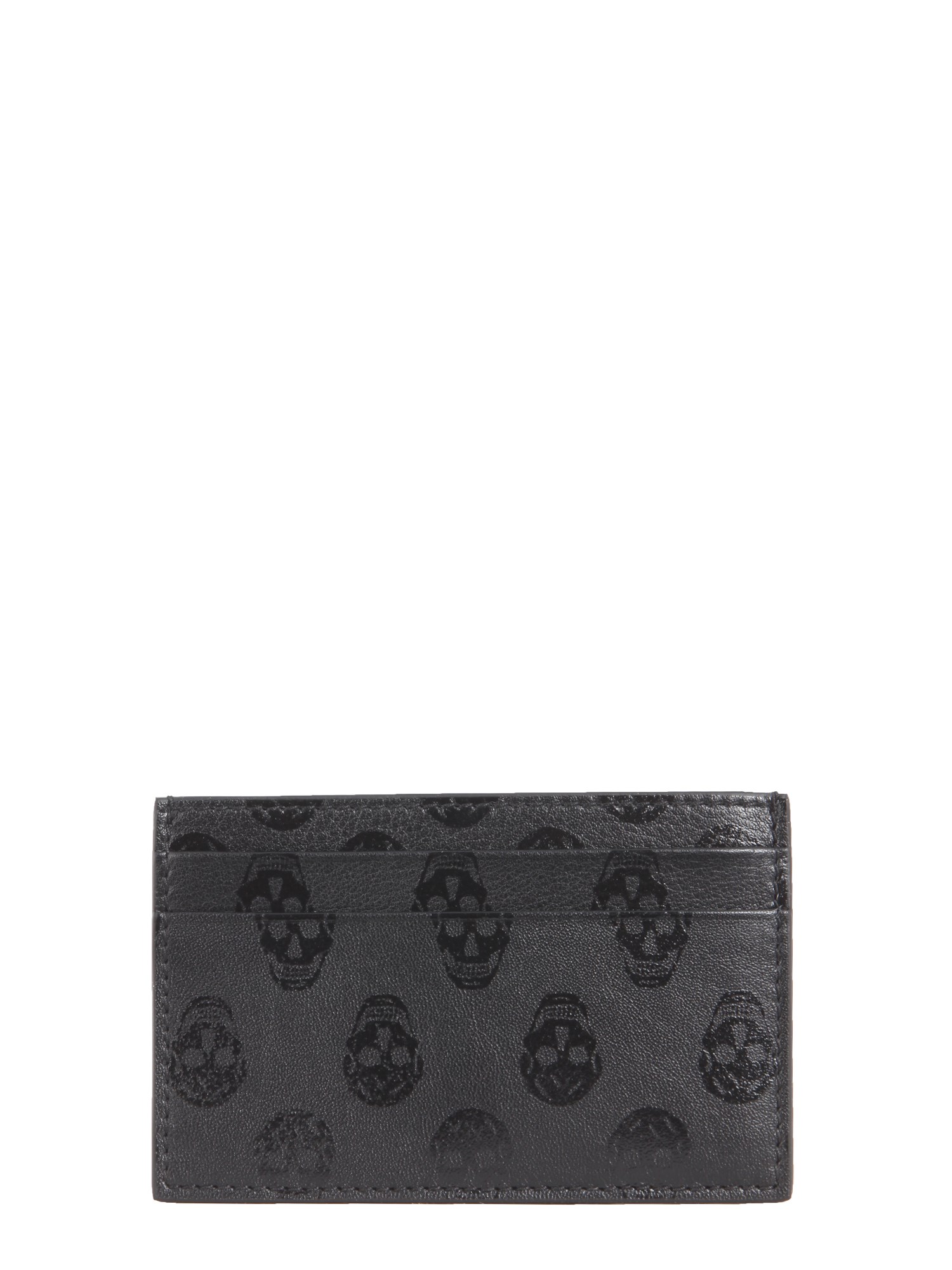 alexander mcqueen biker skull card holder