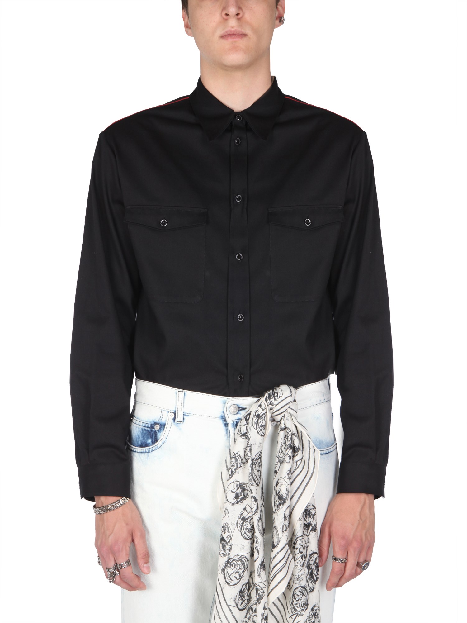 alexander mcqueen military shirt