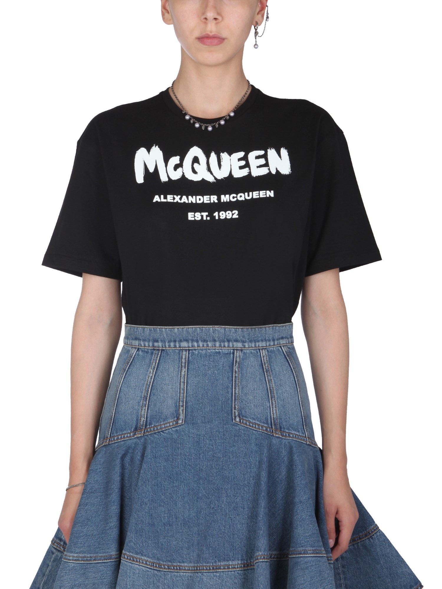 alexander mcqueen crew neck t-shirt