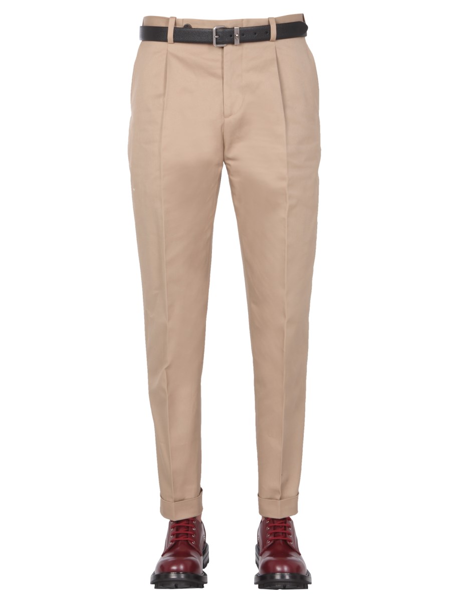 Alexander McQueen Off-White Wool Peg Trousers Alexander McQueen