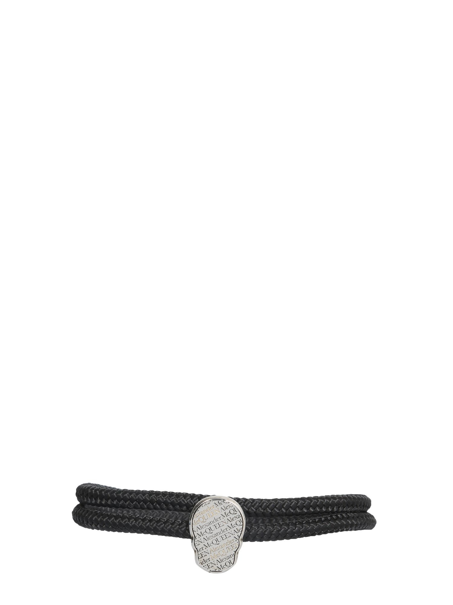 alexander mcqueen double round bracelet with skull tag