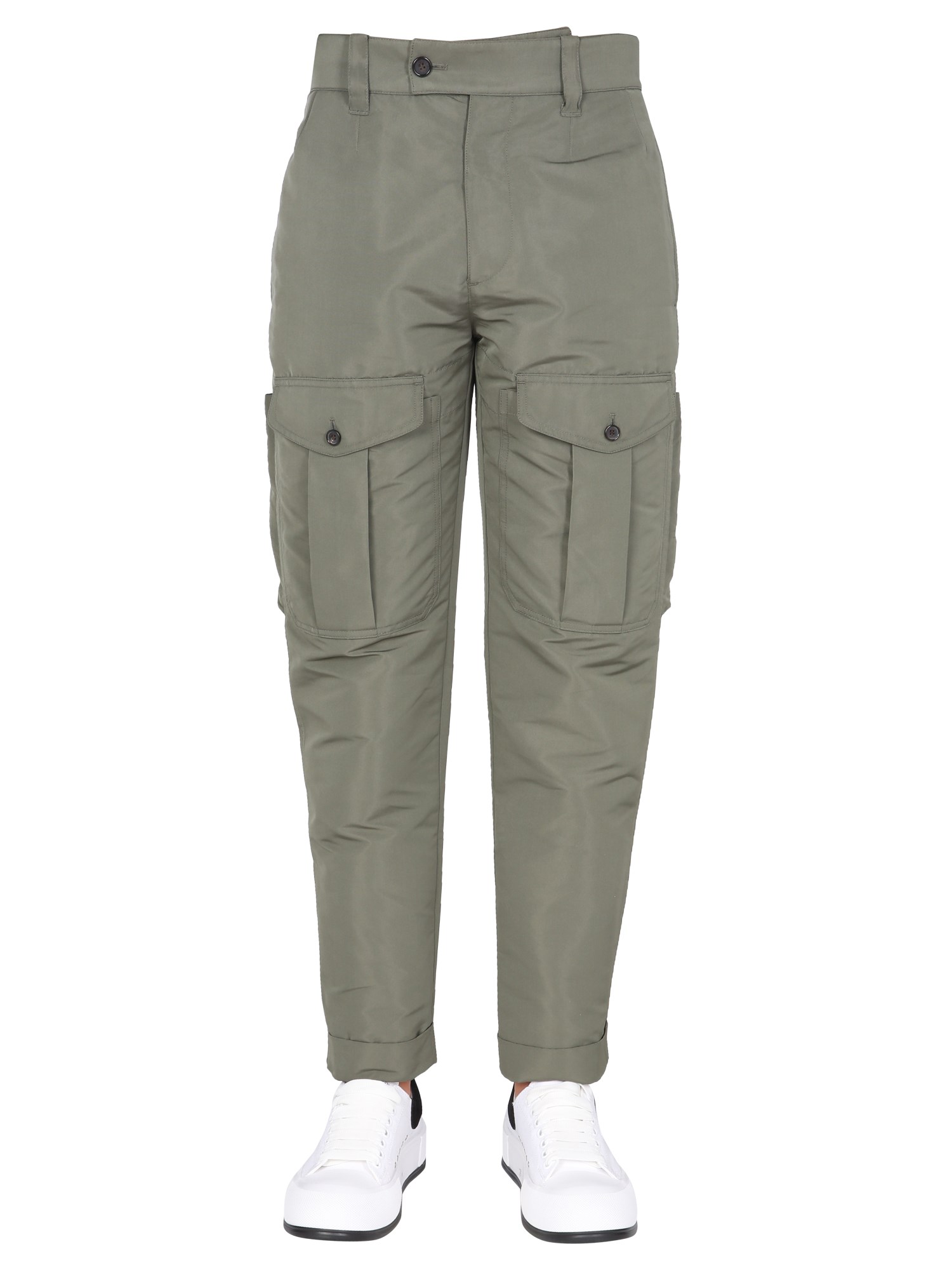 alexander mcqueen "baggy" military trousers