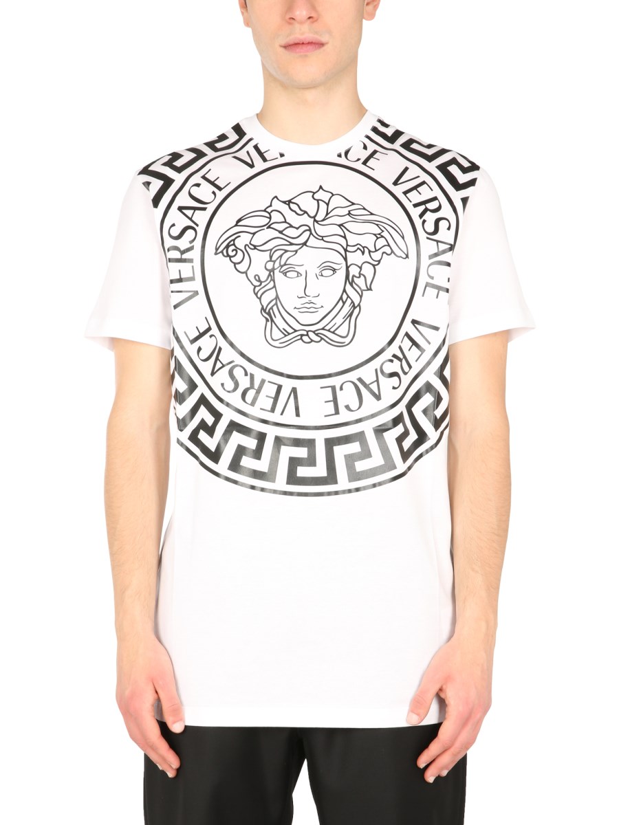 VERSACE MEDUSA BIG KIDS T-SHIRT BLACK/WHITE