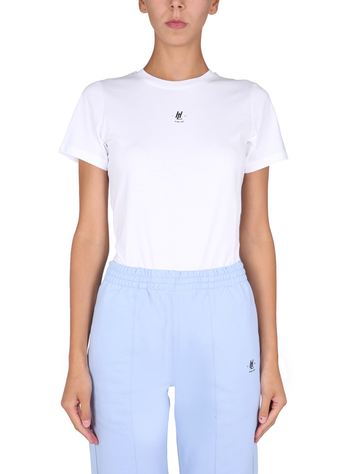 helmut lang "baby" t-shirt with mini logo