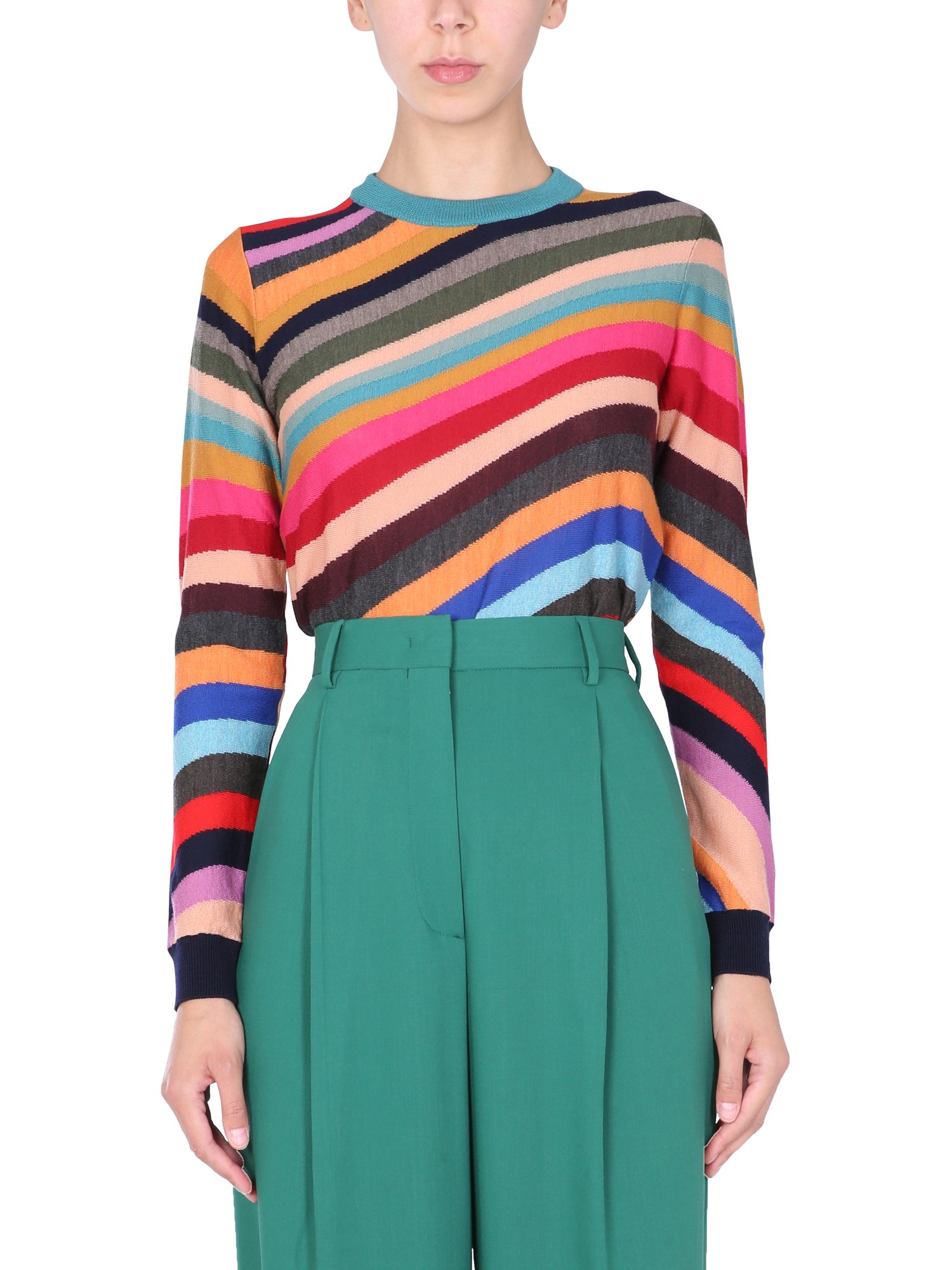 ps by paul smith sweater with multicolor stripes