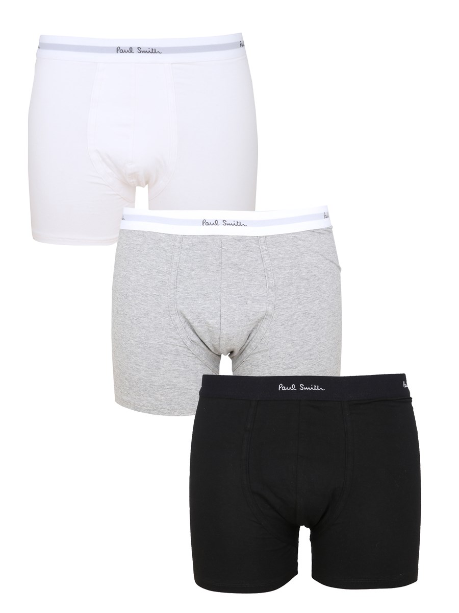 paul smith pack of three boxerspack of three cotton boxers with logo band