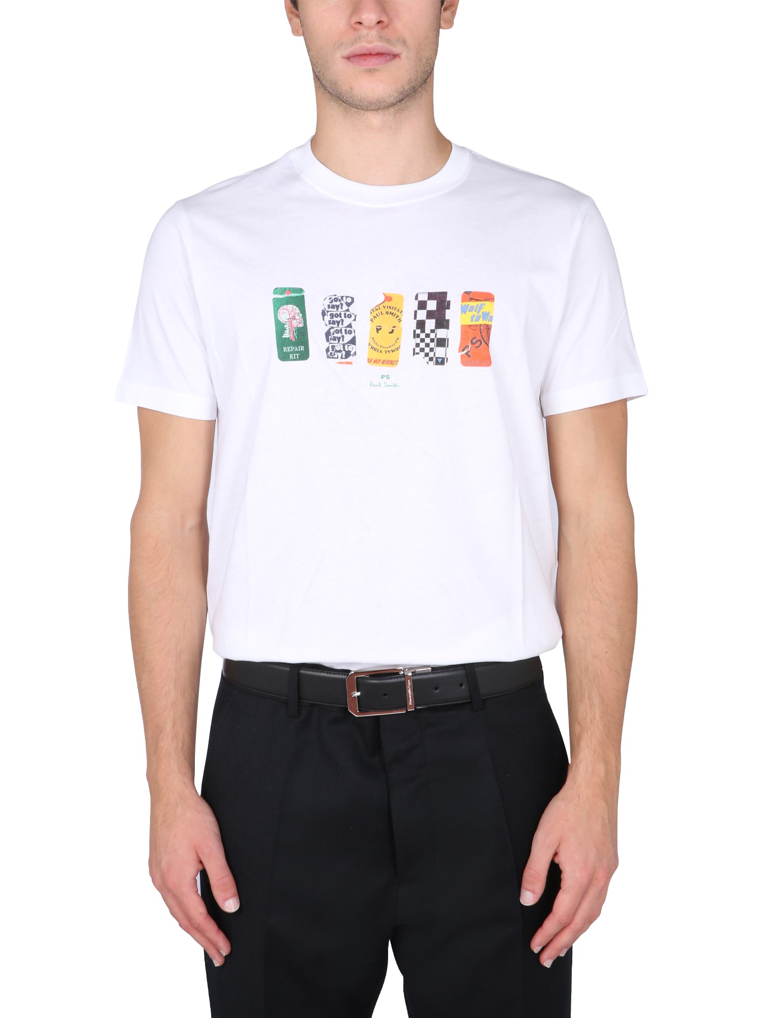 ps by paul smith "stickers" t-shirt