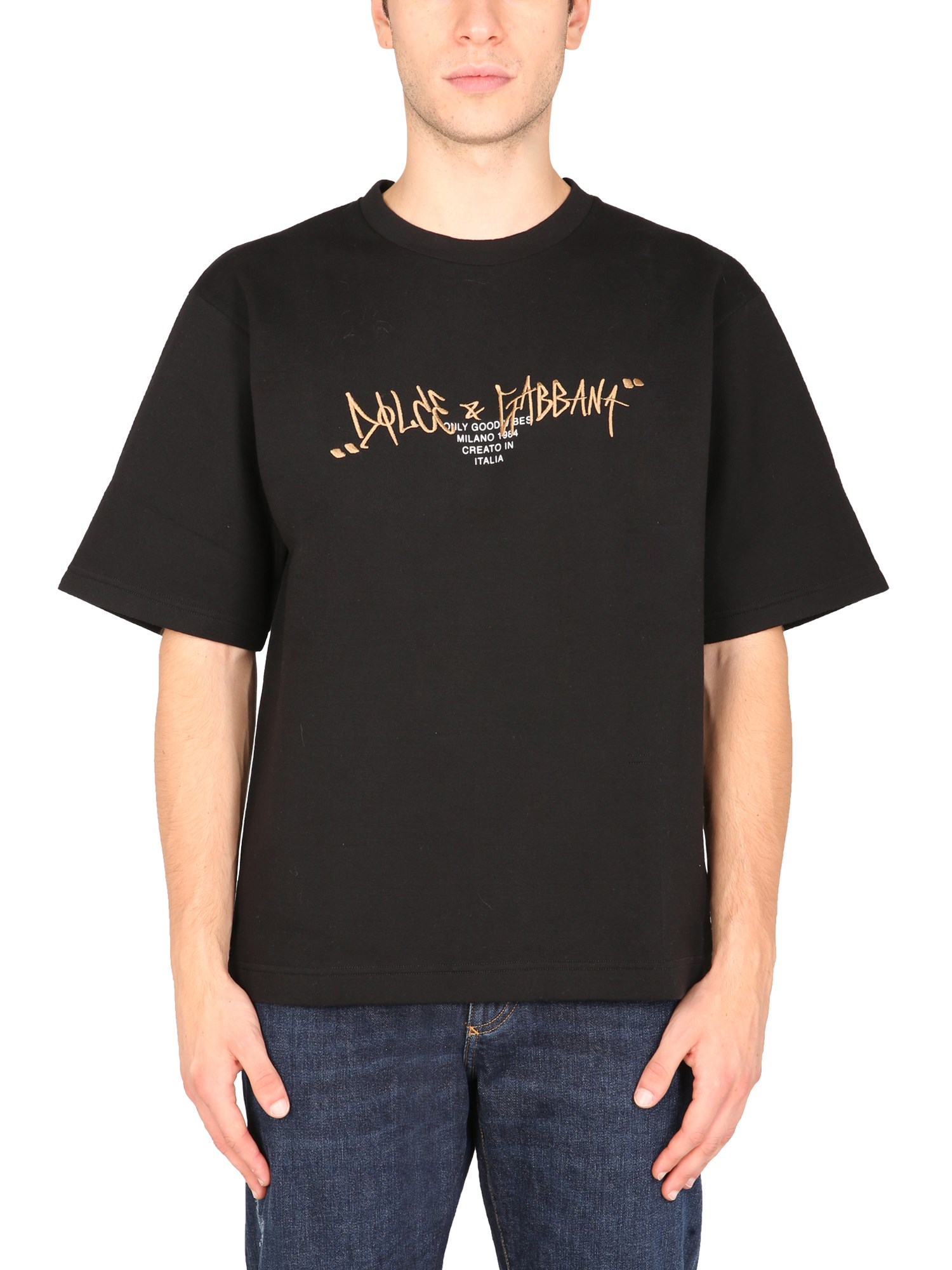 dolce & gabbana embroidered t-shirt