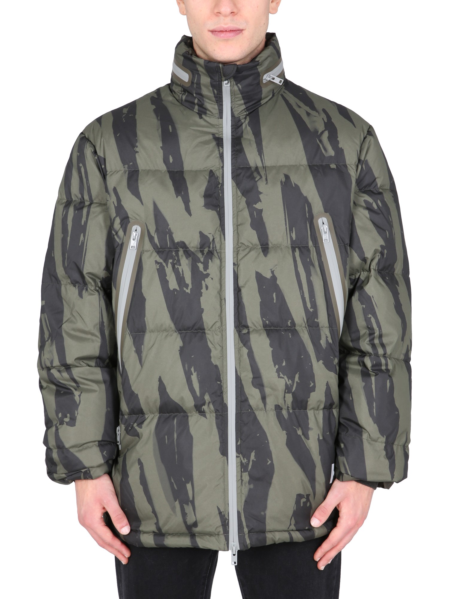 kenzo quilted down printed jacket