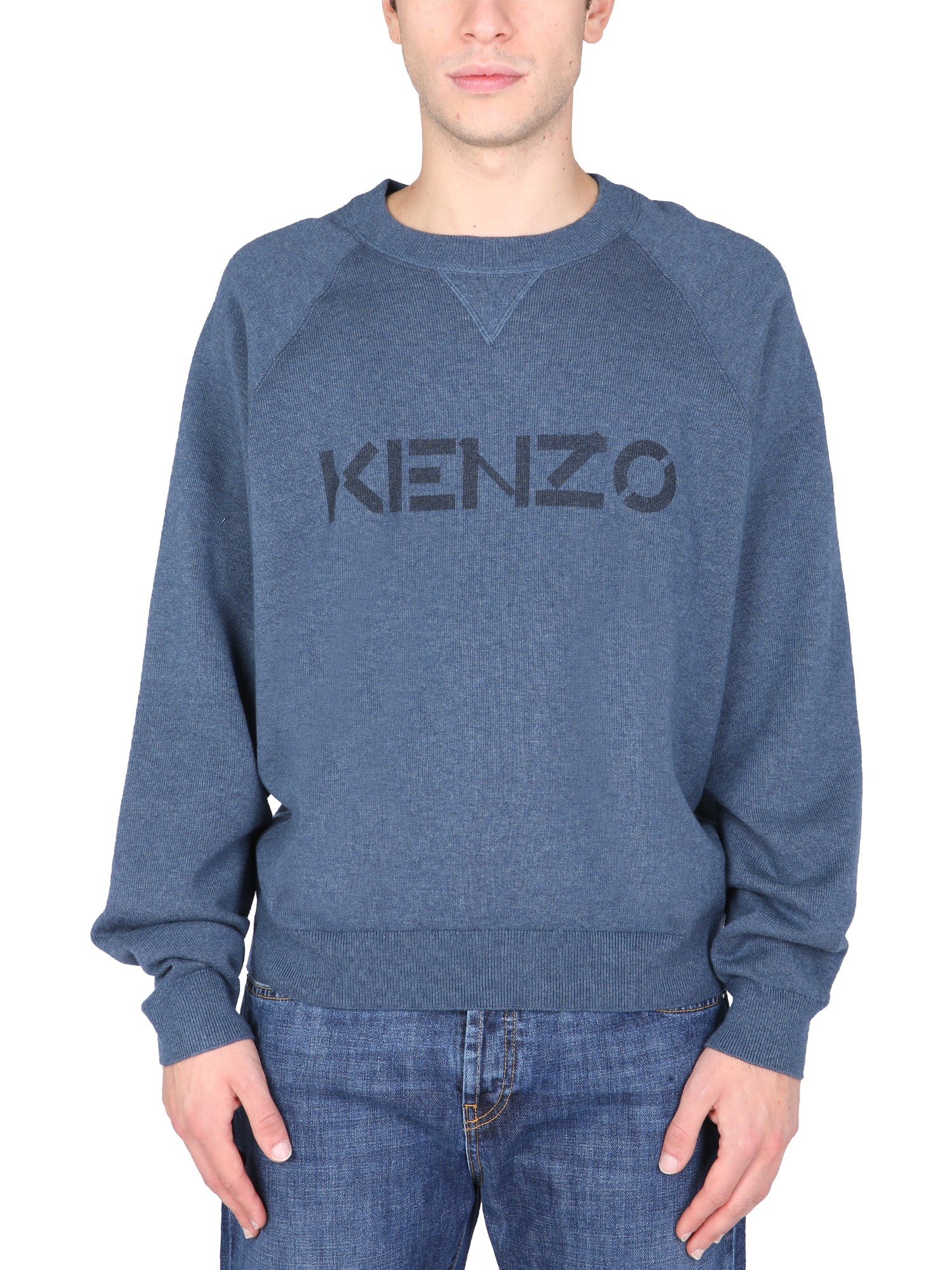 kenzo sweater with logo inlay