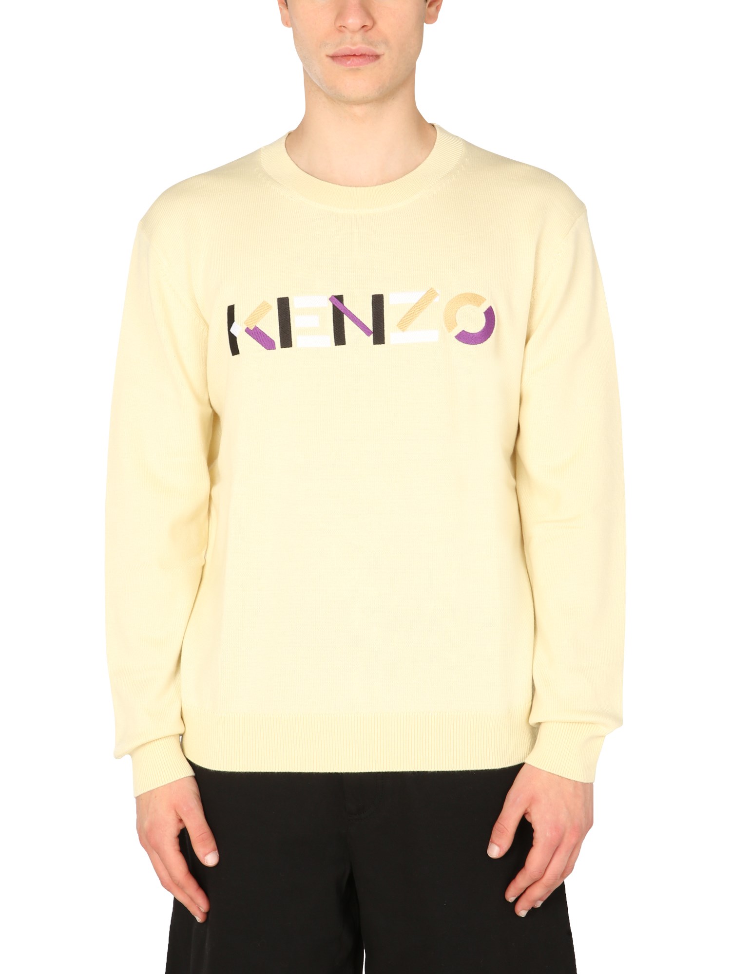 kenzo sweater with multicolor logo