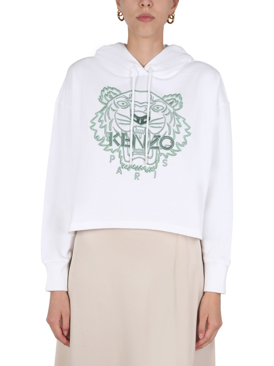 Kenzo on sale white sweatshirt