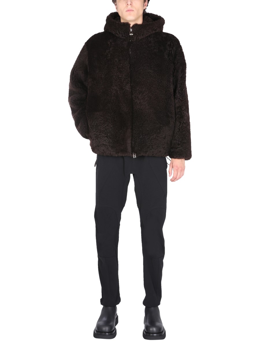 BOTTEGA VENETA - HOODED SHEARLING JACKET - Eleonora Bonucci