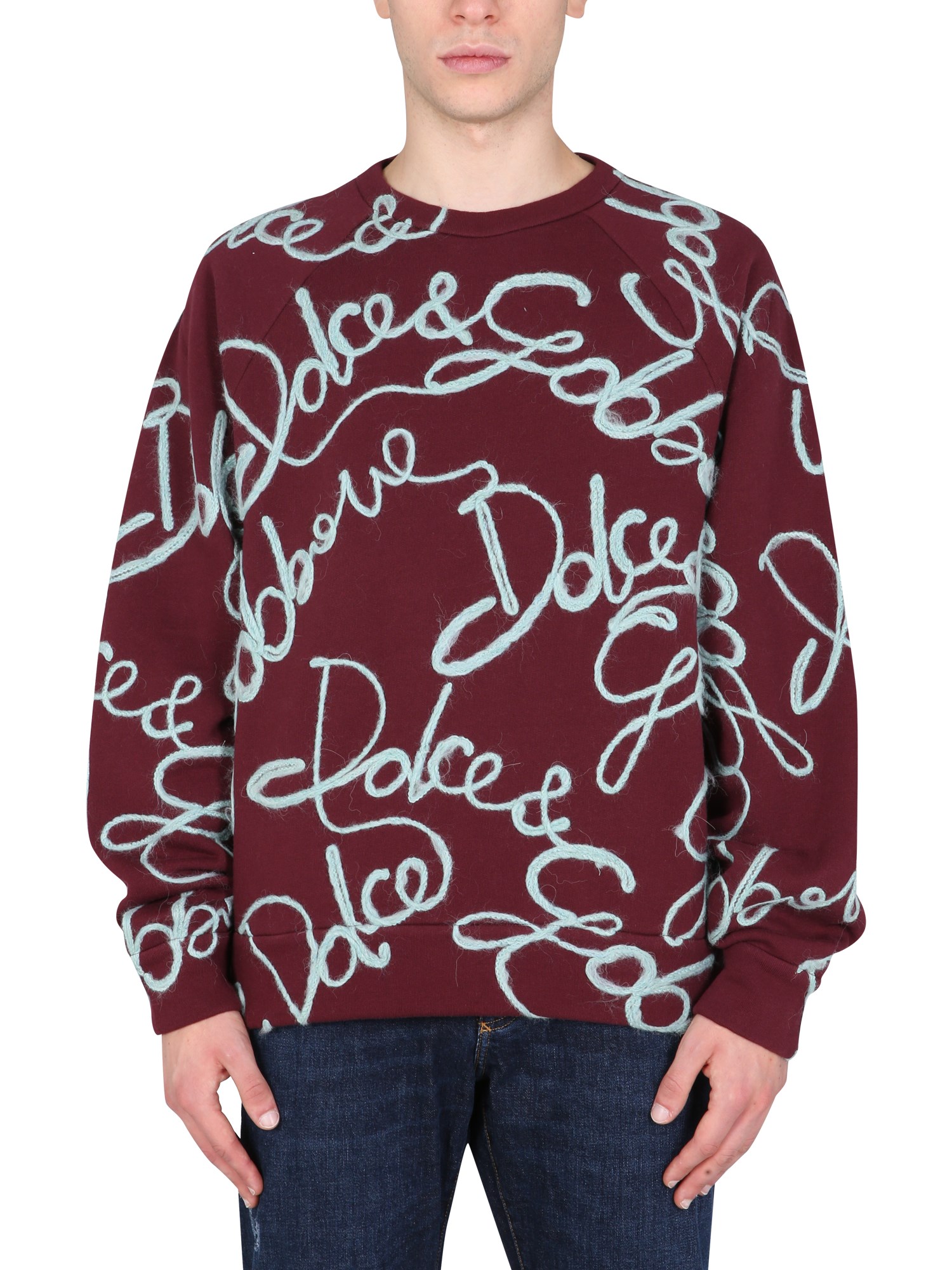 dolce & gabbana embroidered sweatshirt