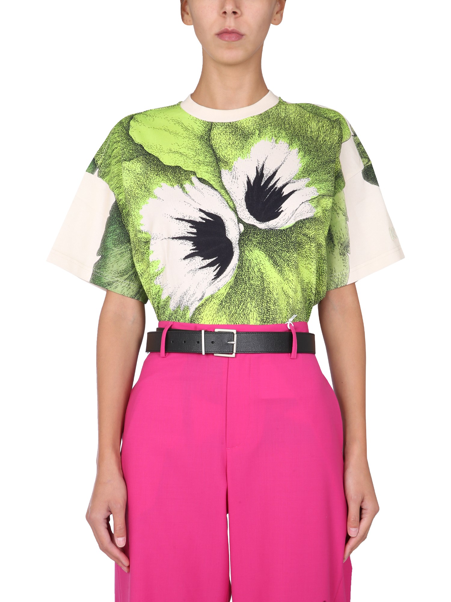 kenzo flower print t-shirt