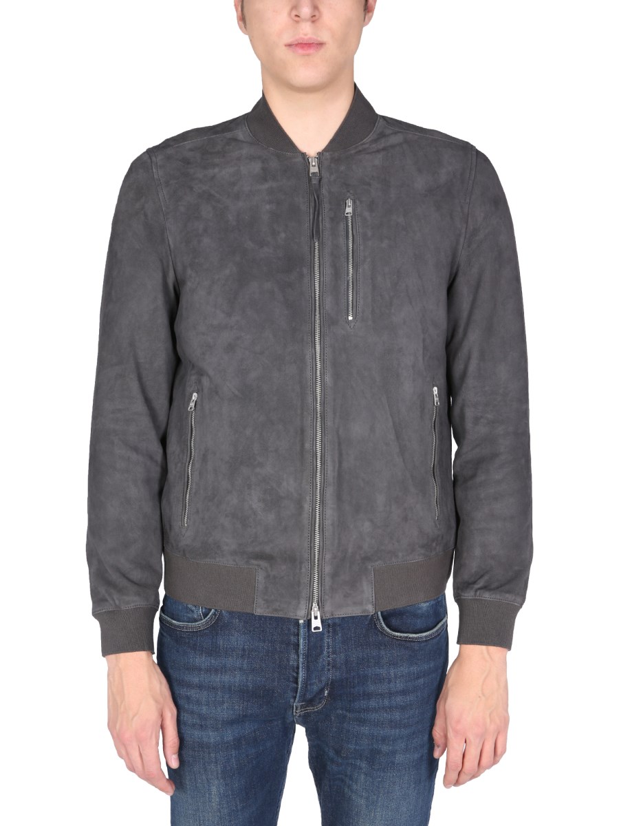 All saints clearance suede leather jacket