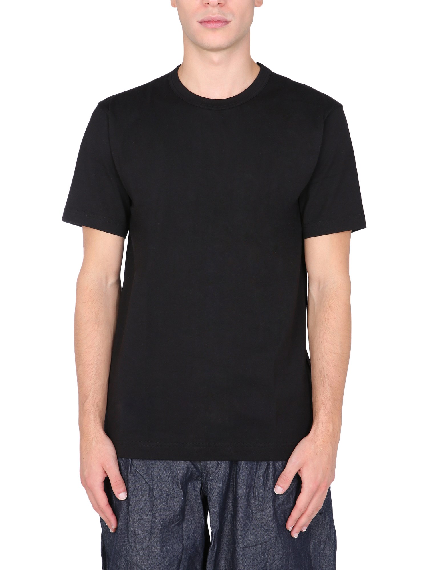 comme des garcons shirt t-shirt with lettering logo print