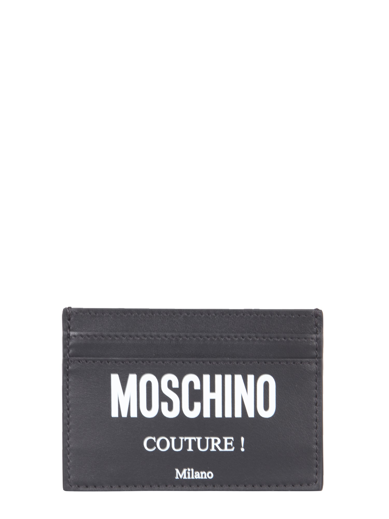 moschino card holder with logo