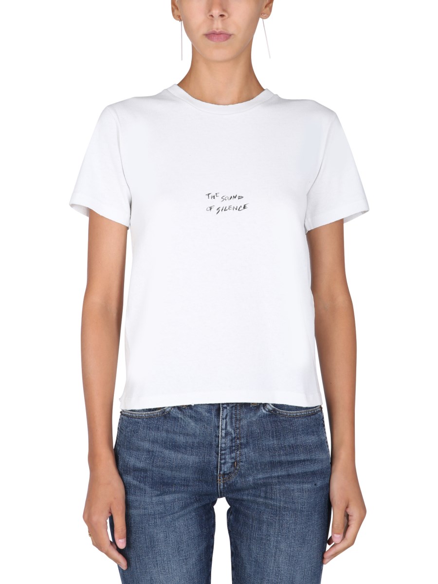 T shirt saint laurent femme sale