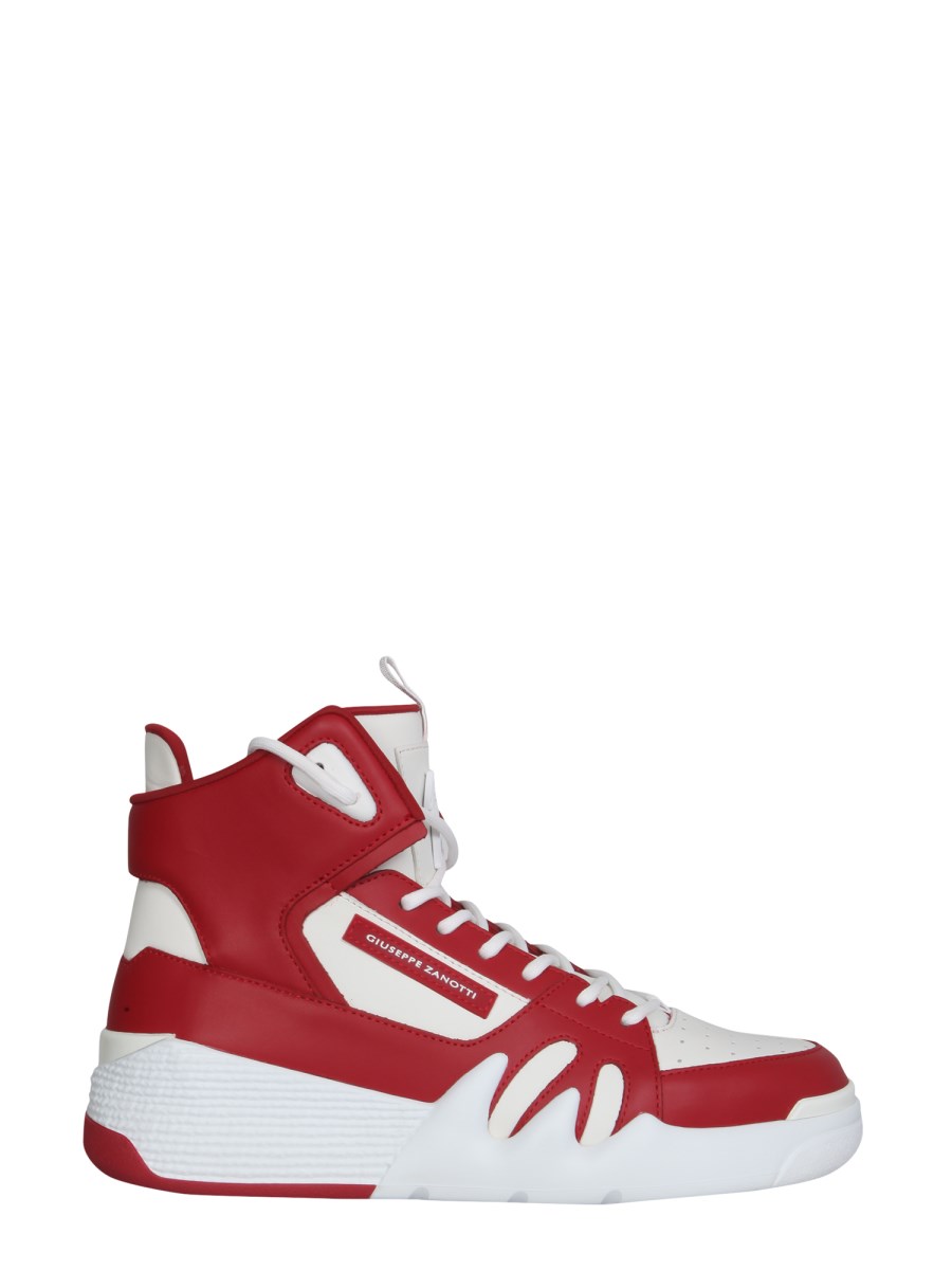 GIUSEPPE ZANOTTI HIGH TALON LEATHER SNEAKERS Eleonora Bonucci