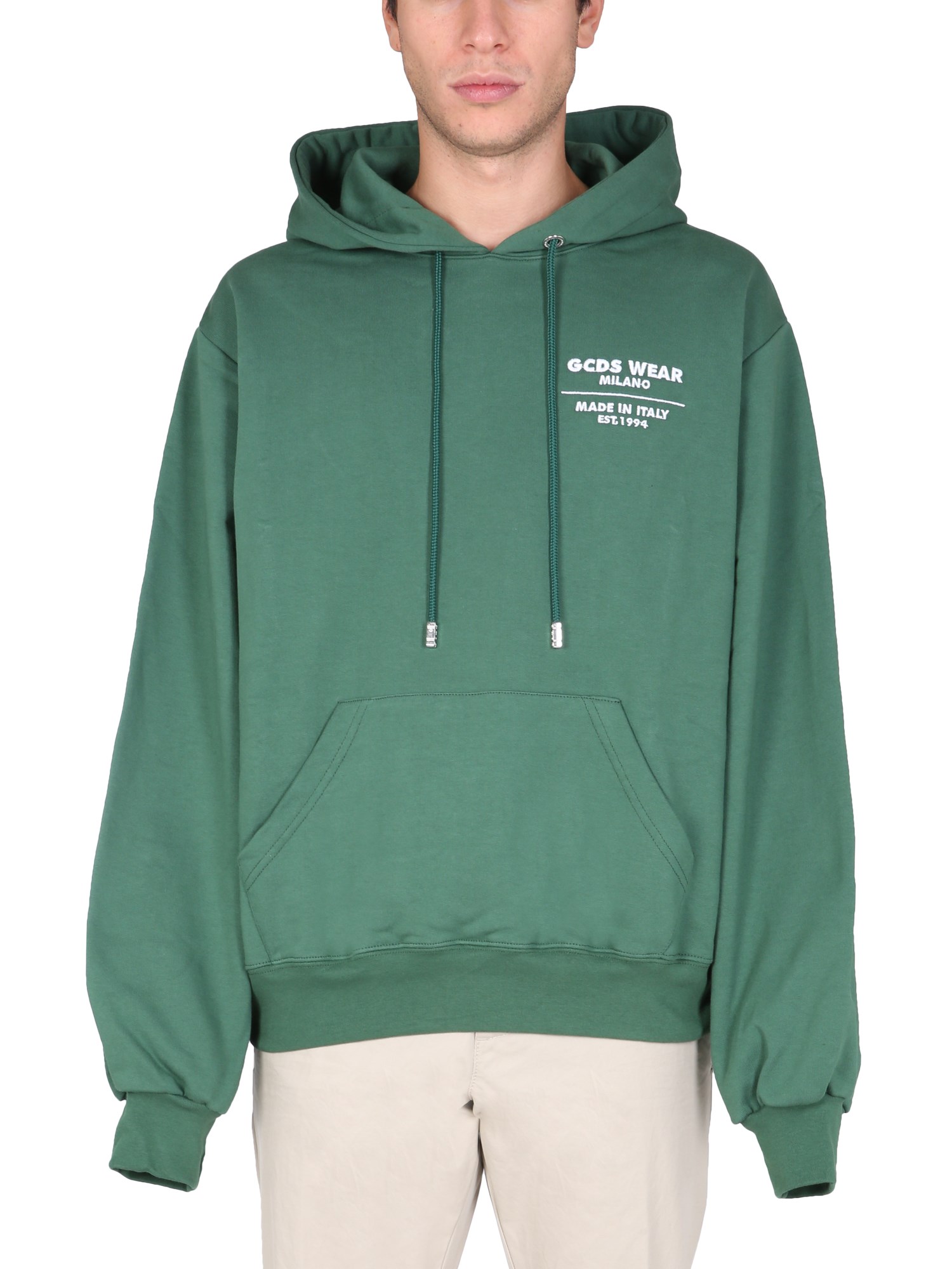 gcds sweatshirt with embroidered college