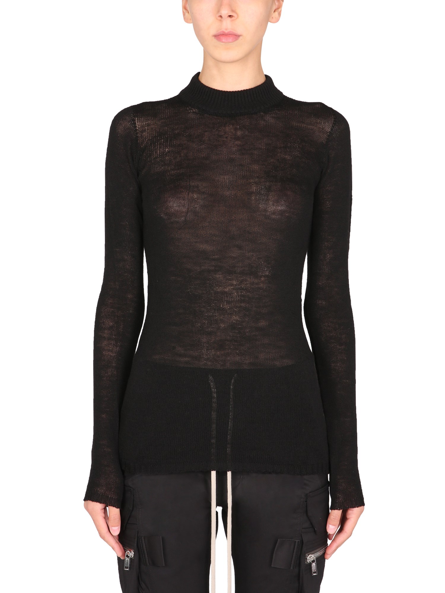 rick owens mesh membrane sweater