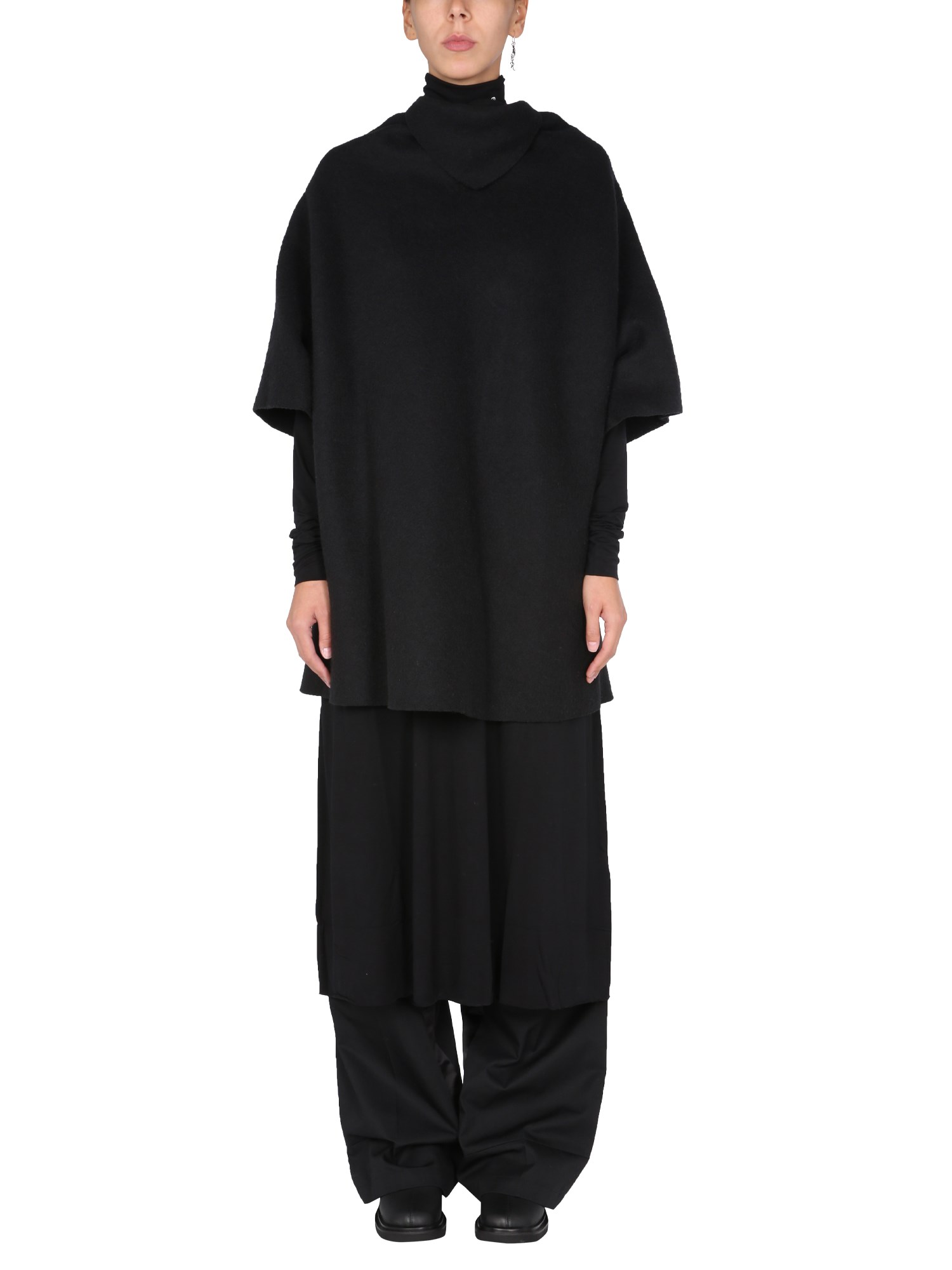 raf simons "ataraxia" wool blend dress