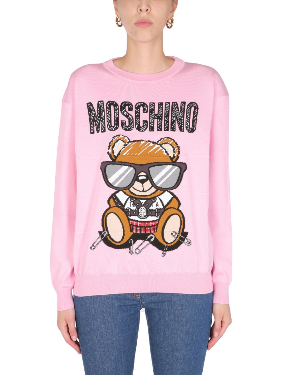 Moschino crew hotsell neck sweatshirt