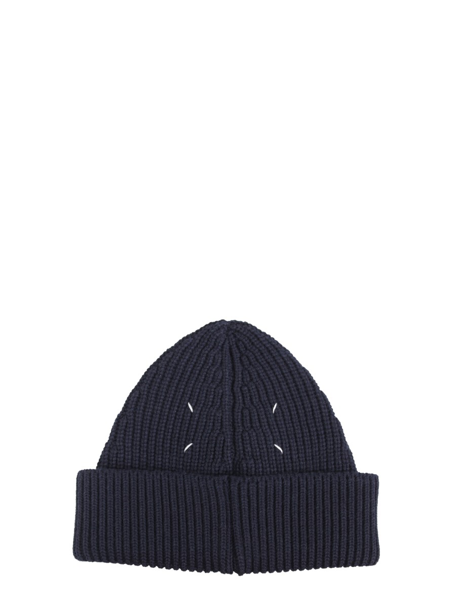 MAISON MARGIELA - COTTON AND WOOL KNIT HAT - Eleonora Bonucci