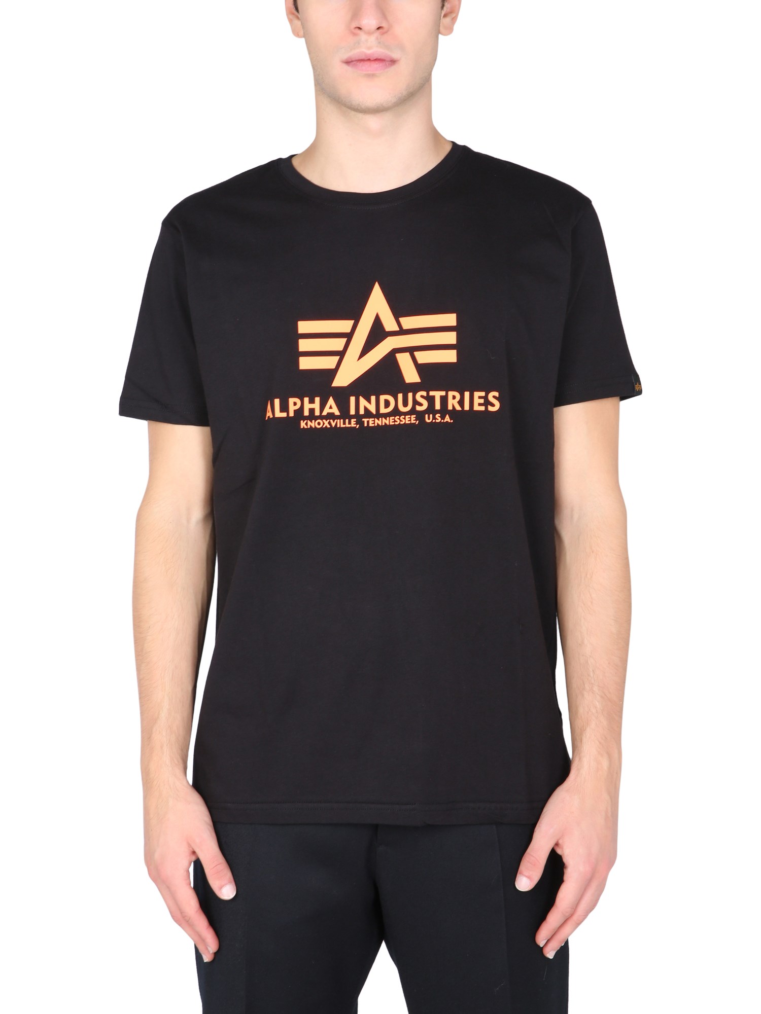 alpha industries t-shirt with logo print