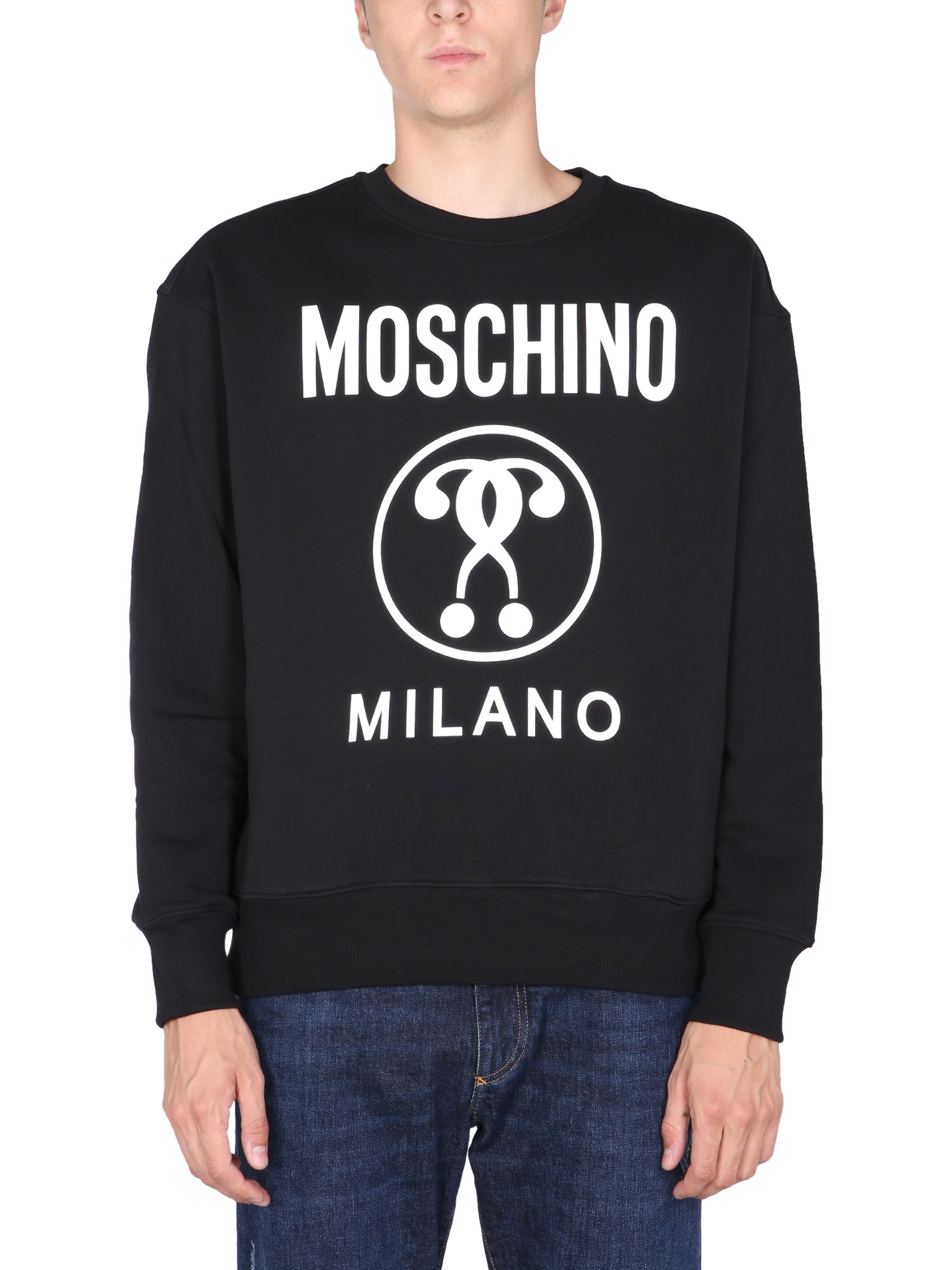 moschino crew neck sweatshirt