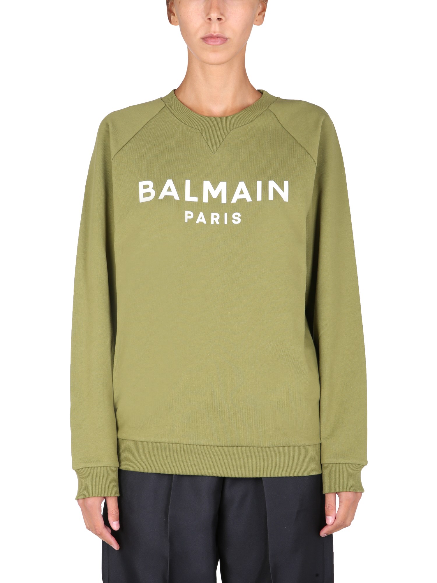 balmain crew neck sweatshirt