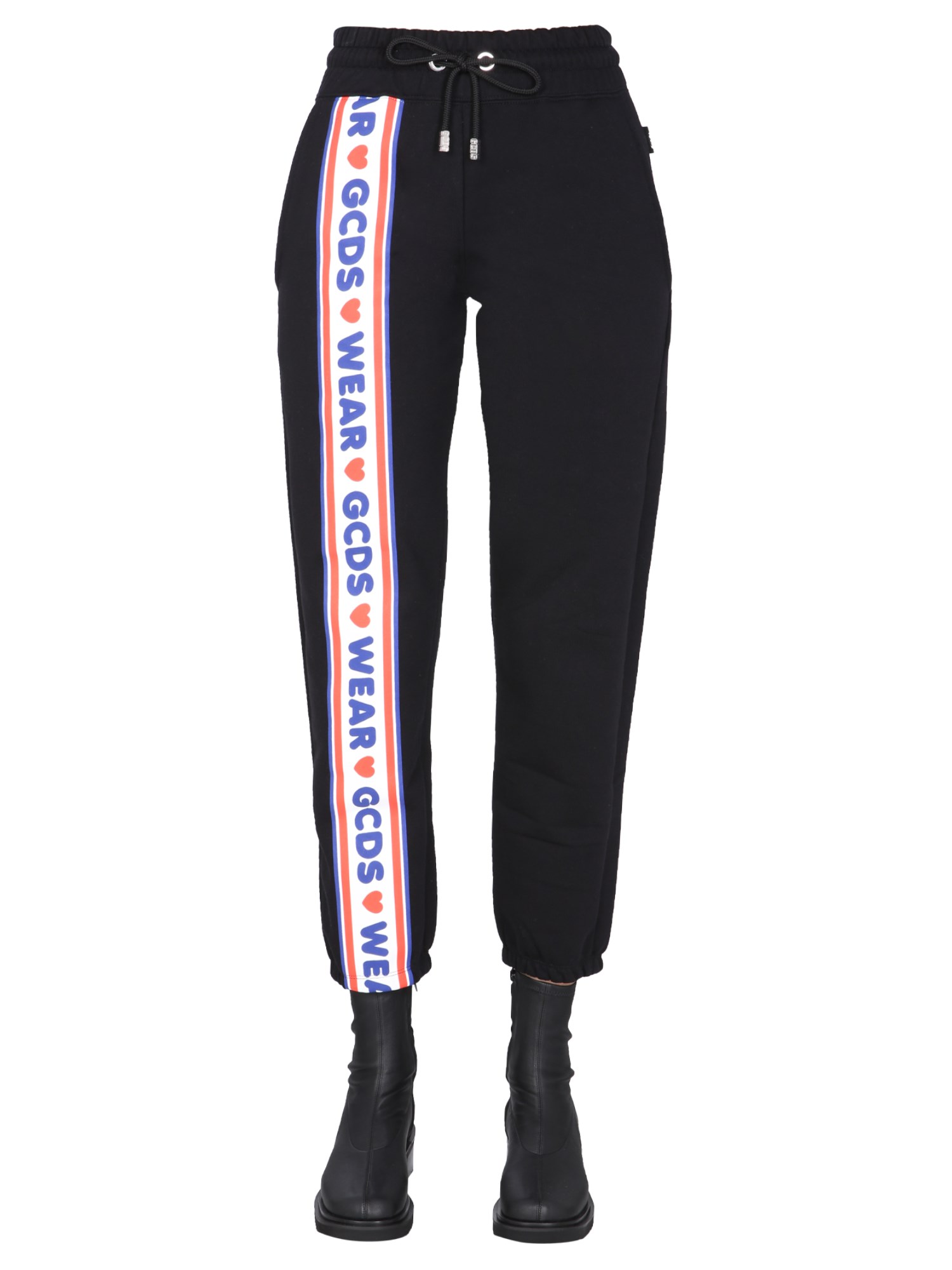 gcds jogging pants with logo