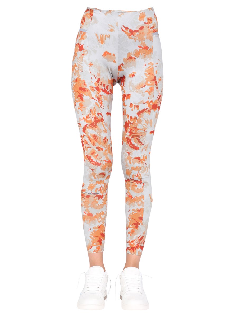 OFF-WHITE LEGGINS IN JERSEY CON MOTIVO CHINE FLOWERS