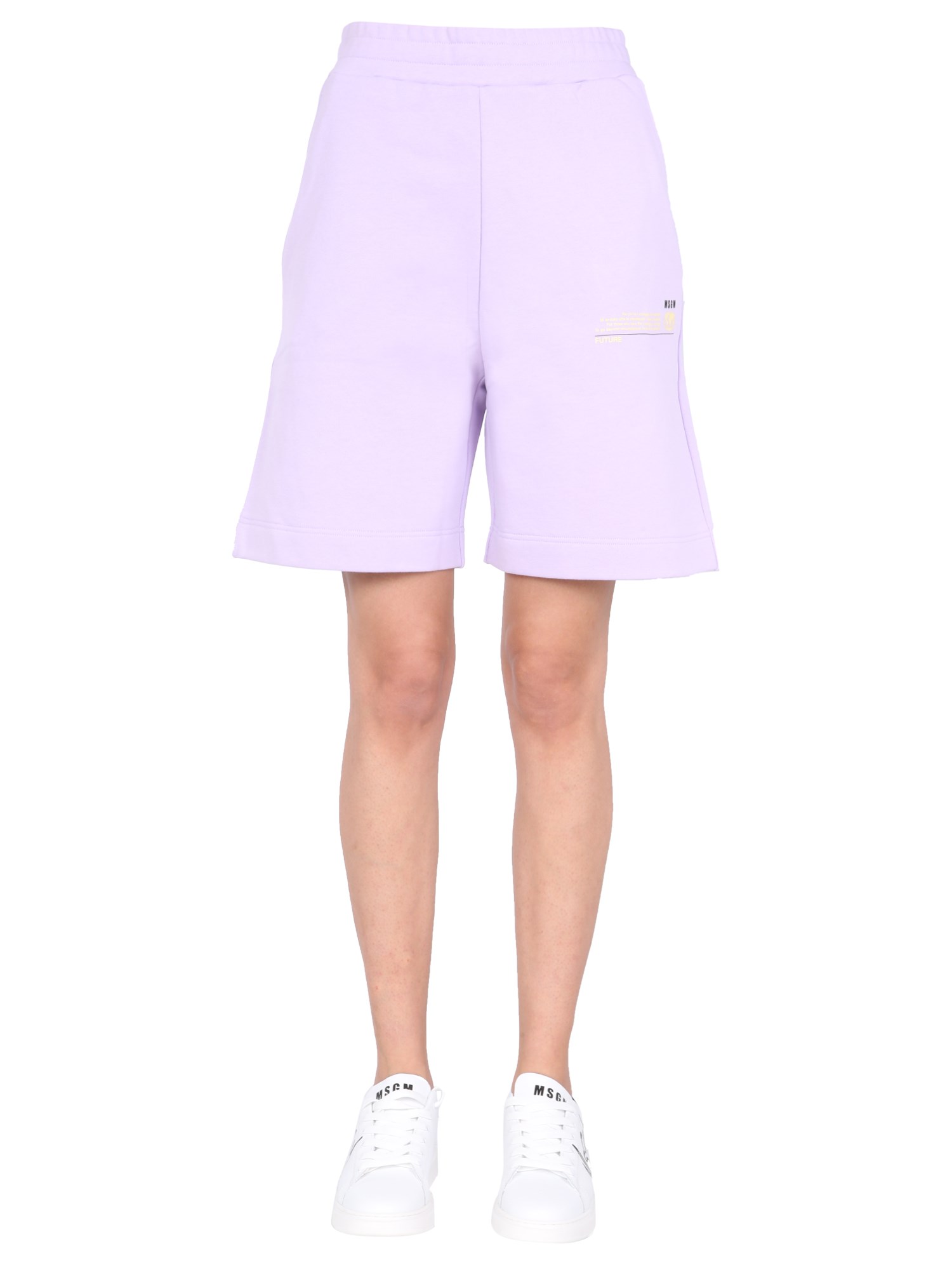 Msgm "fantastic green" bermuda - msgm - Modalova