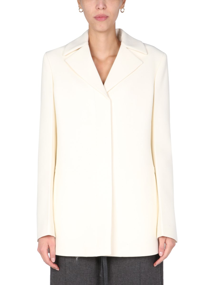 JIL SANDER BLAZER SARTORIALE IN TWILL DI LANA