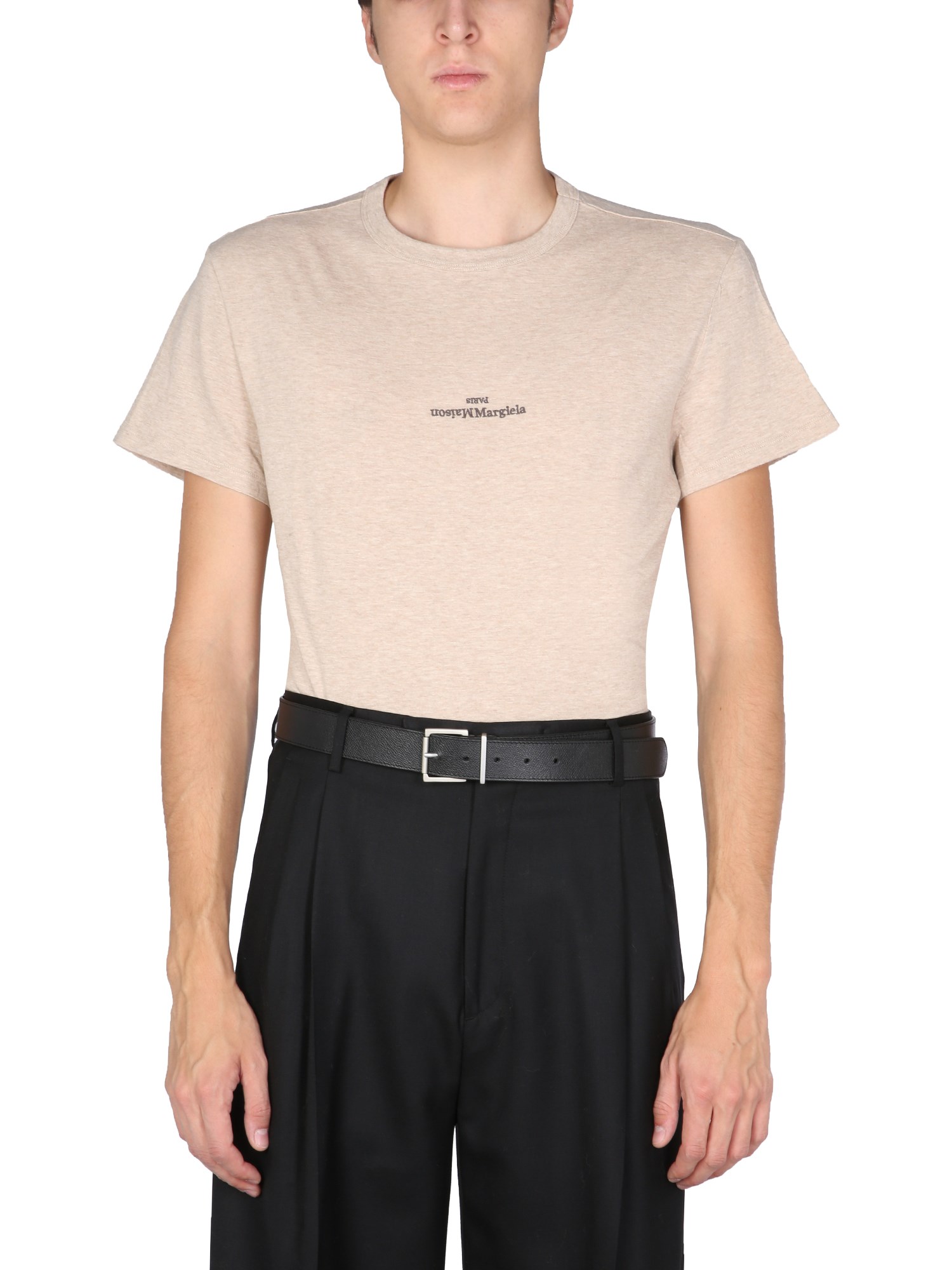 maison margiela t-shirt with embroidered logo