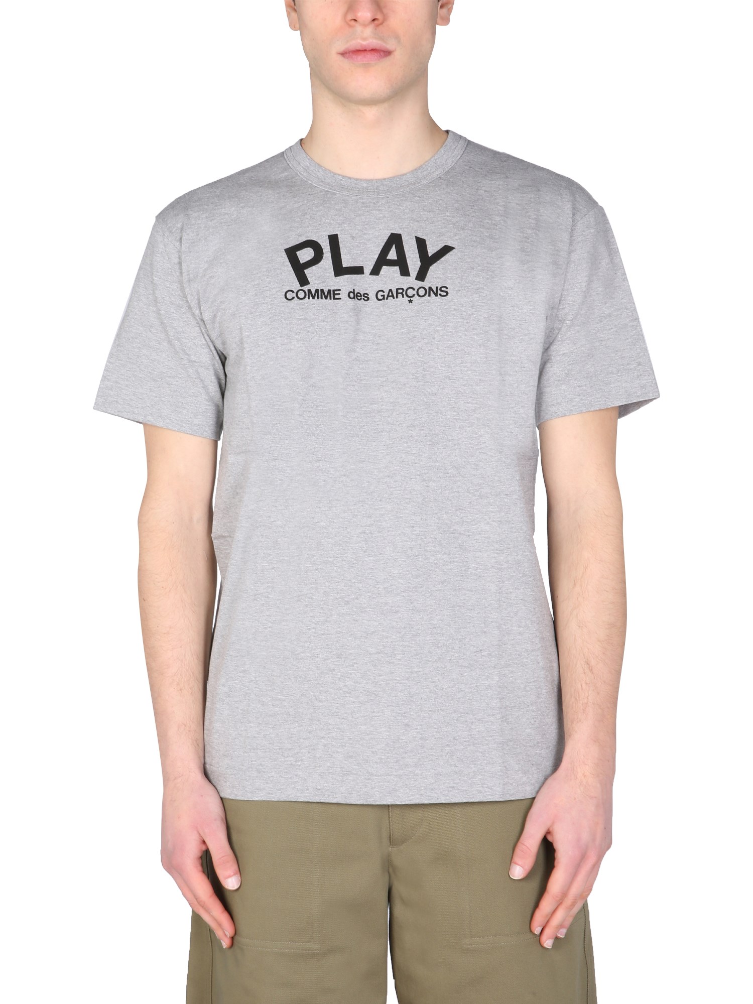 comme des garcons play t-shirt con stampa logo