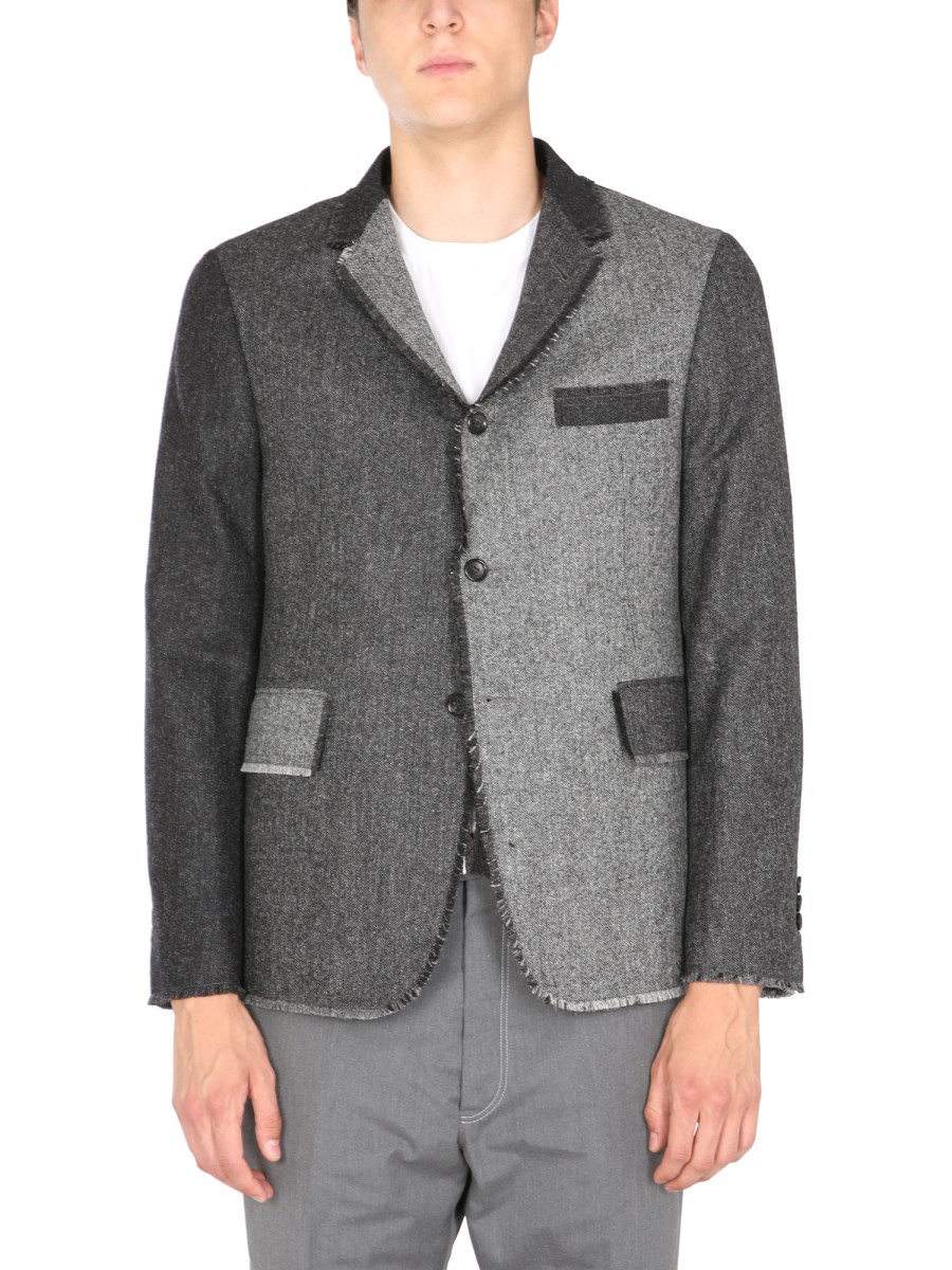 Unstructured deals tweed jacket