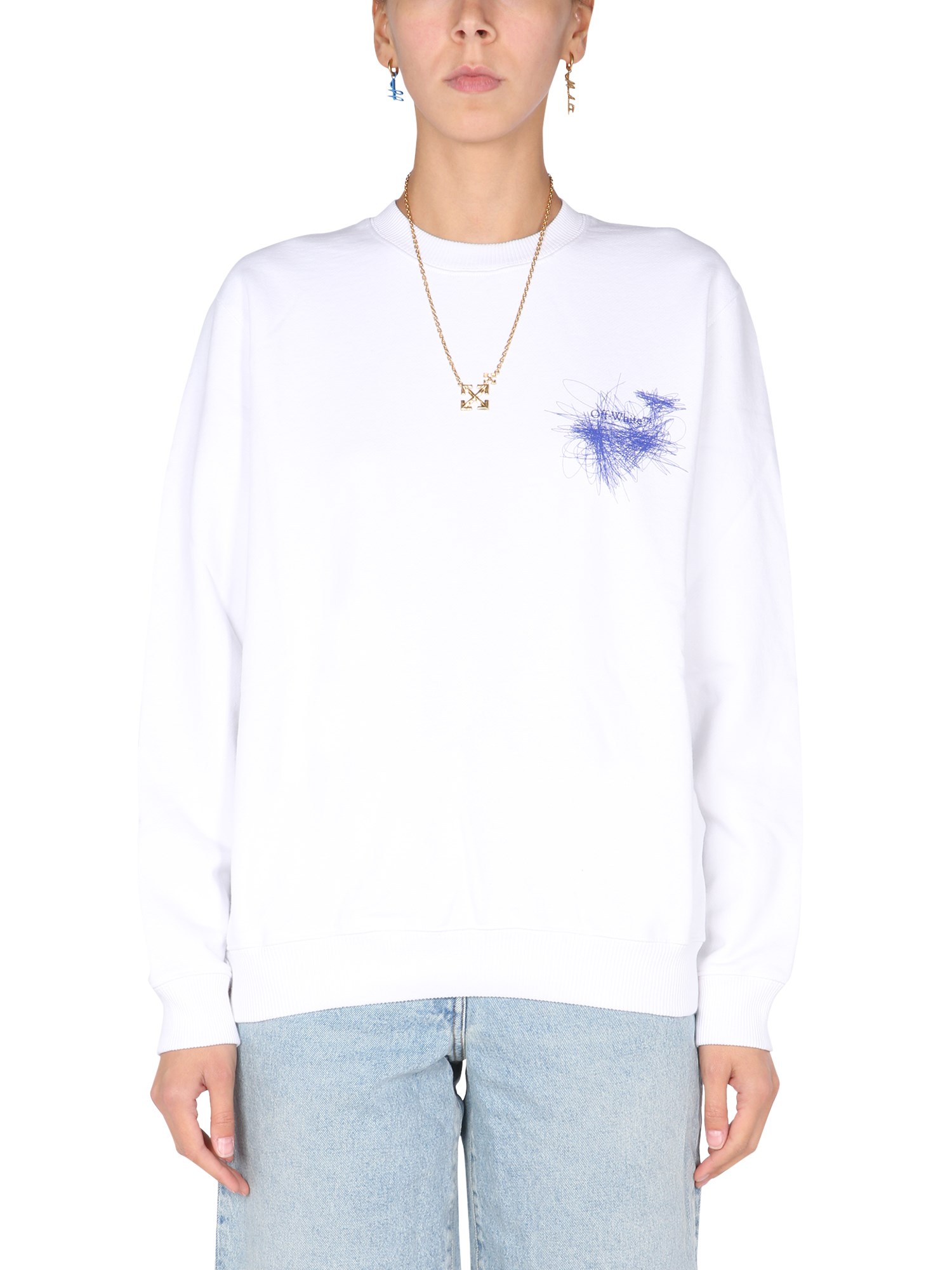 off-white "pen arrows" print sweatshirt