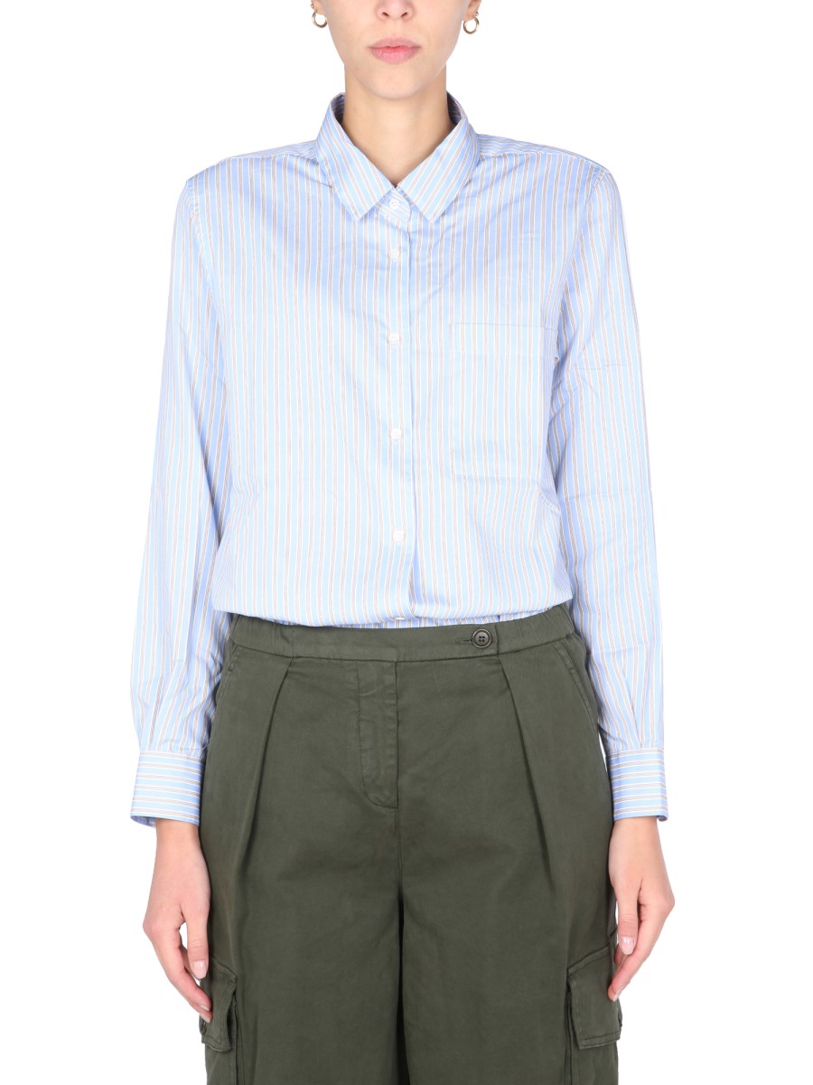 CAMICIA CON MOTIVO A RIGHE 