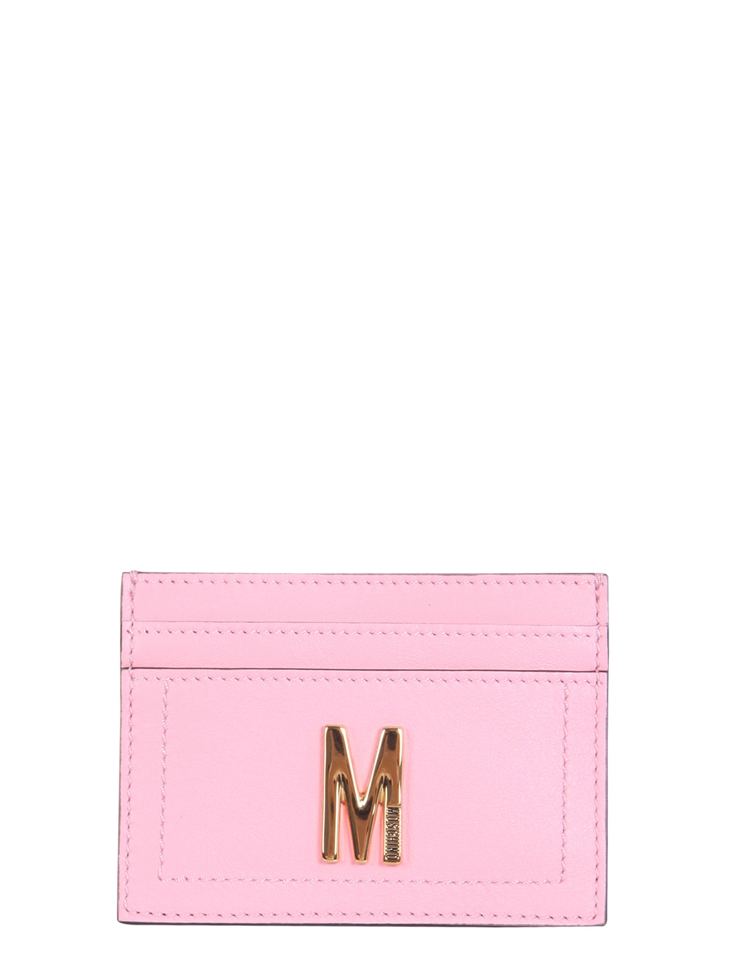 moschino leather card holder