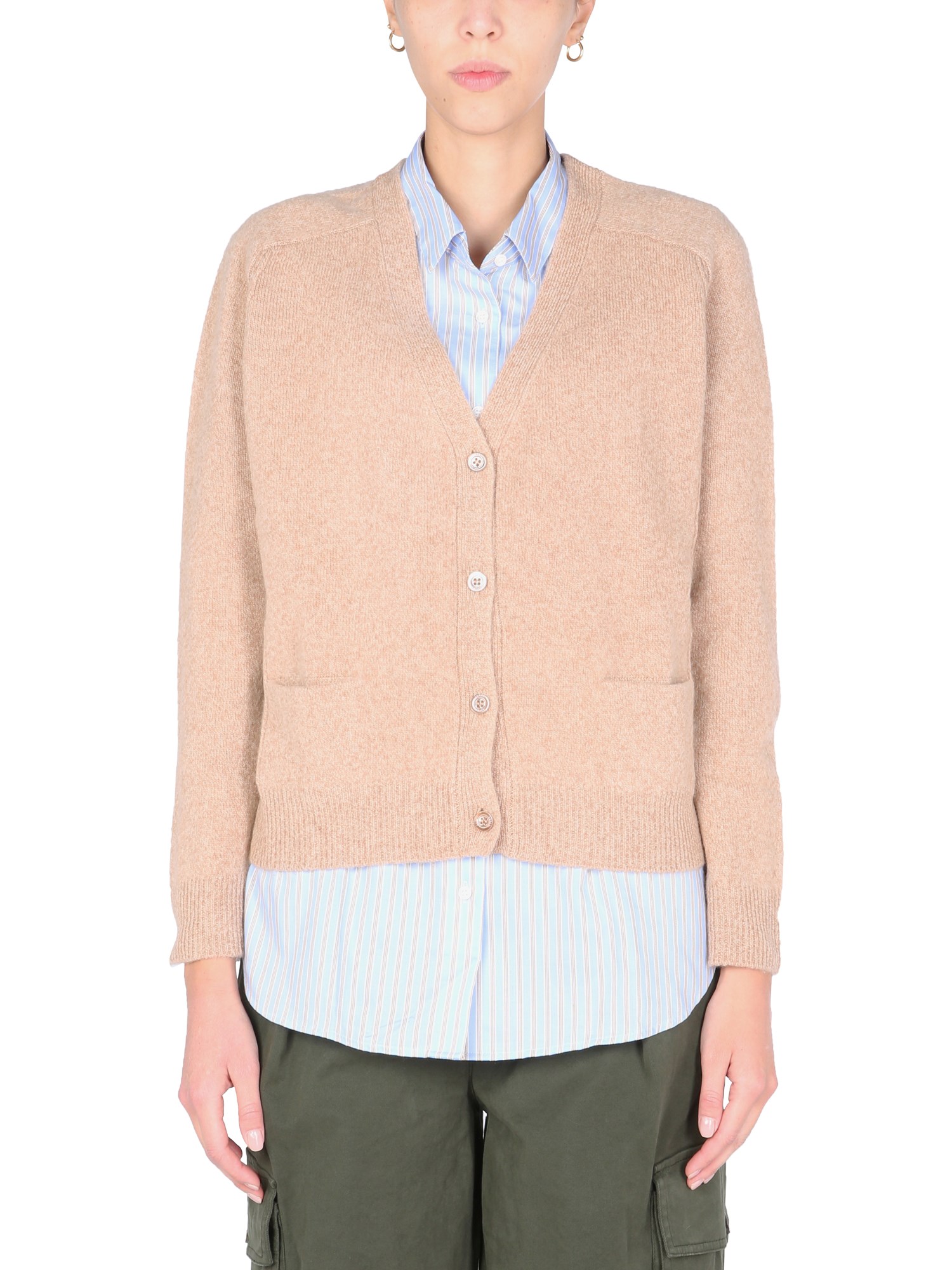 aspesi v-neck cardigan