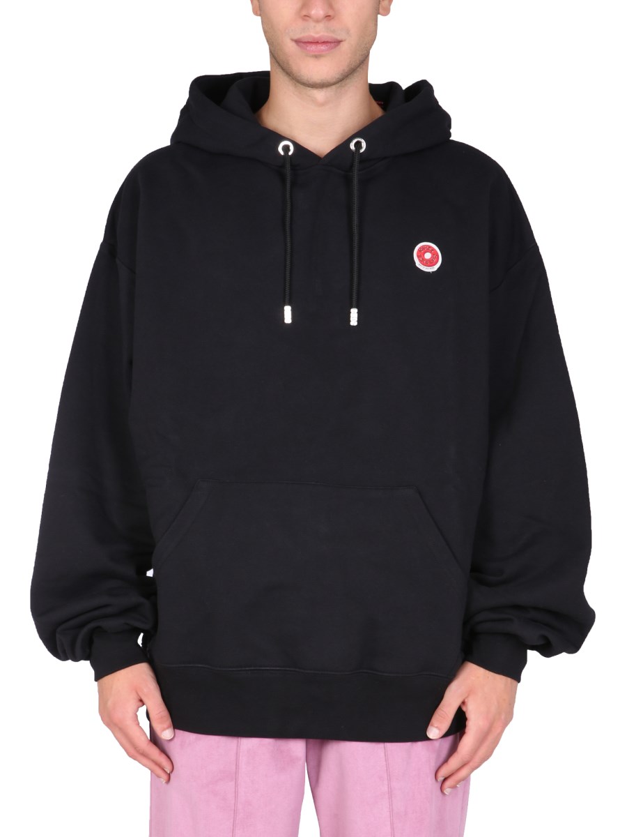 Men's Logo Patch Hoodie by Gcds