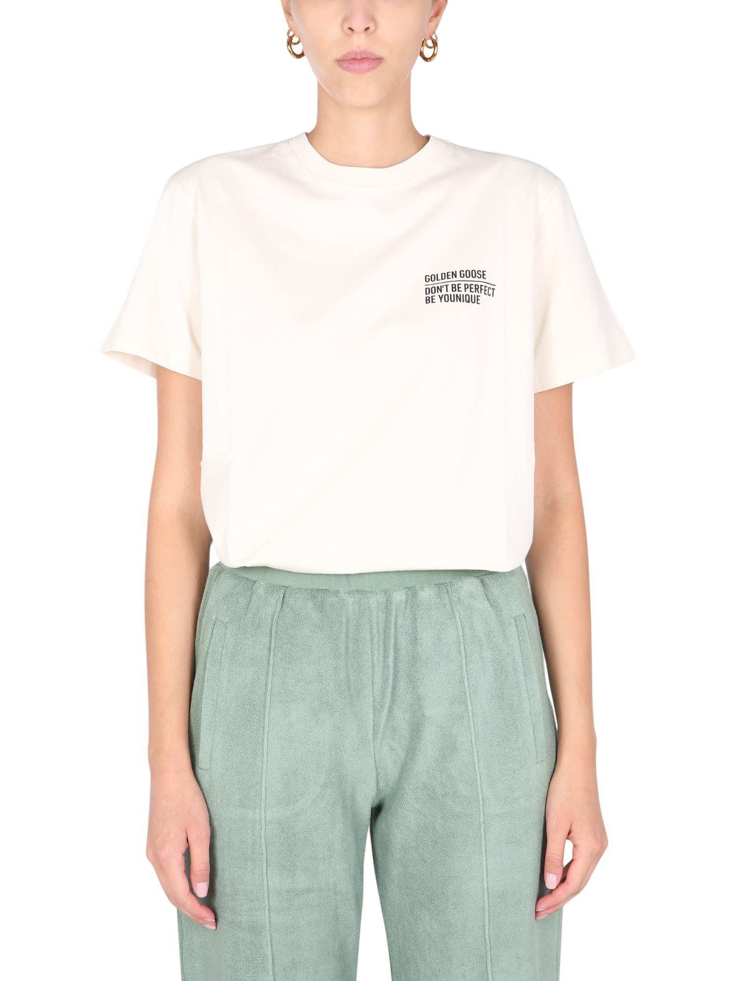 golden goose deluxe brand t-shirt with logo