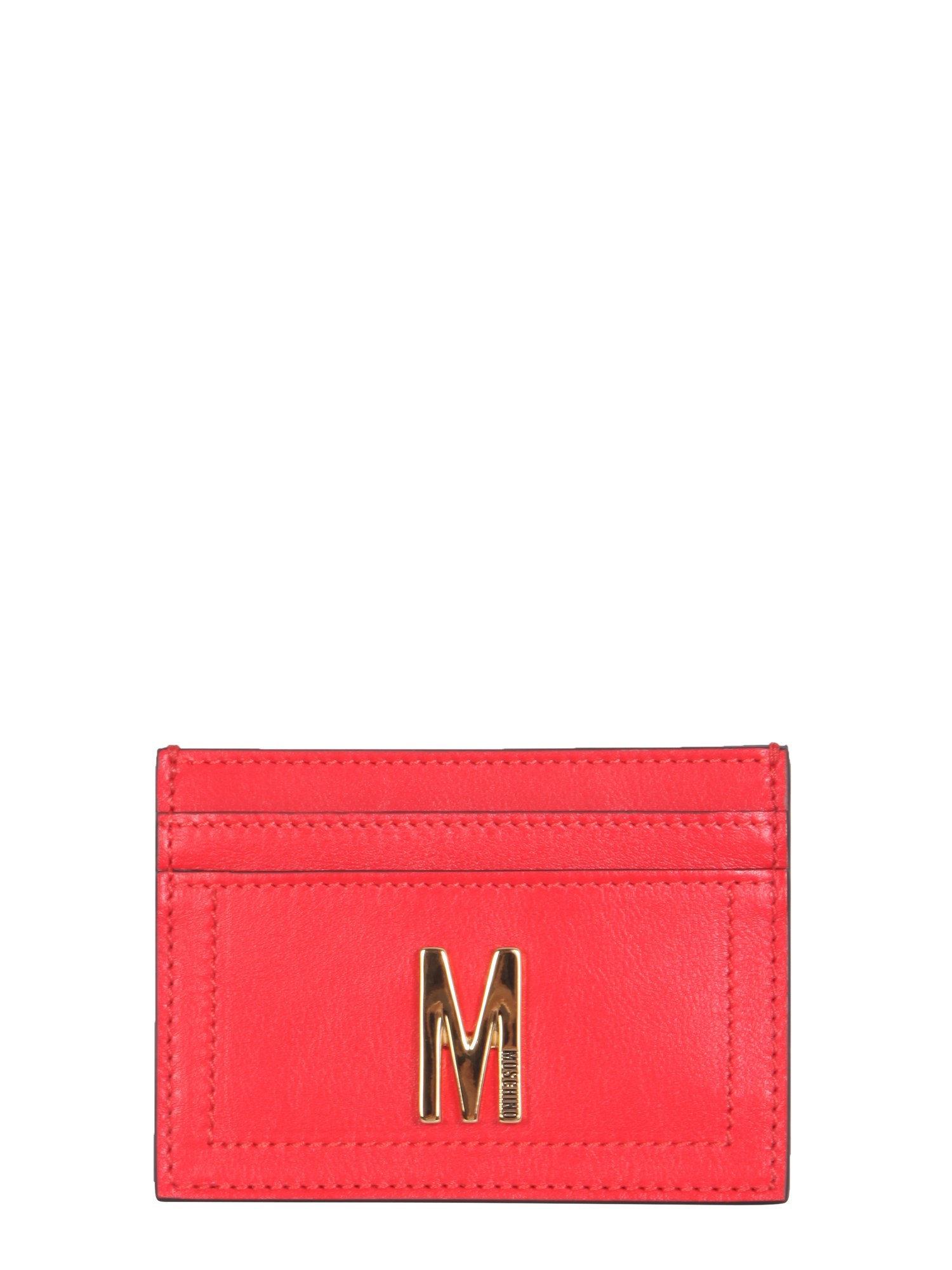 moschino leather card holder